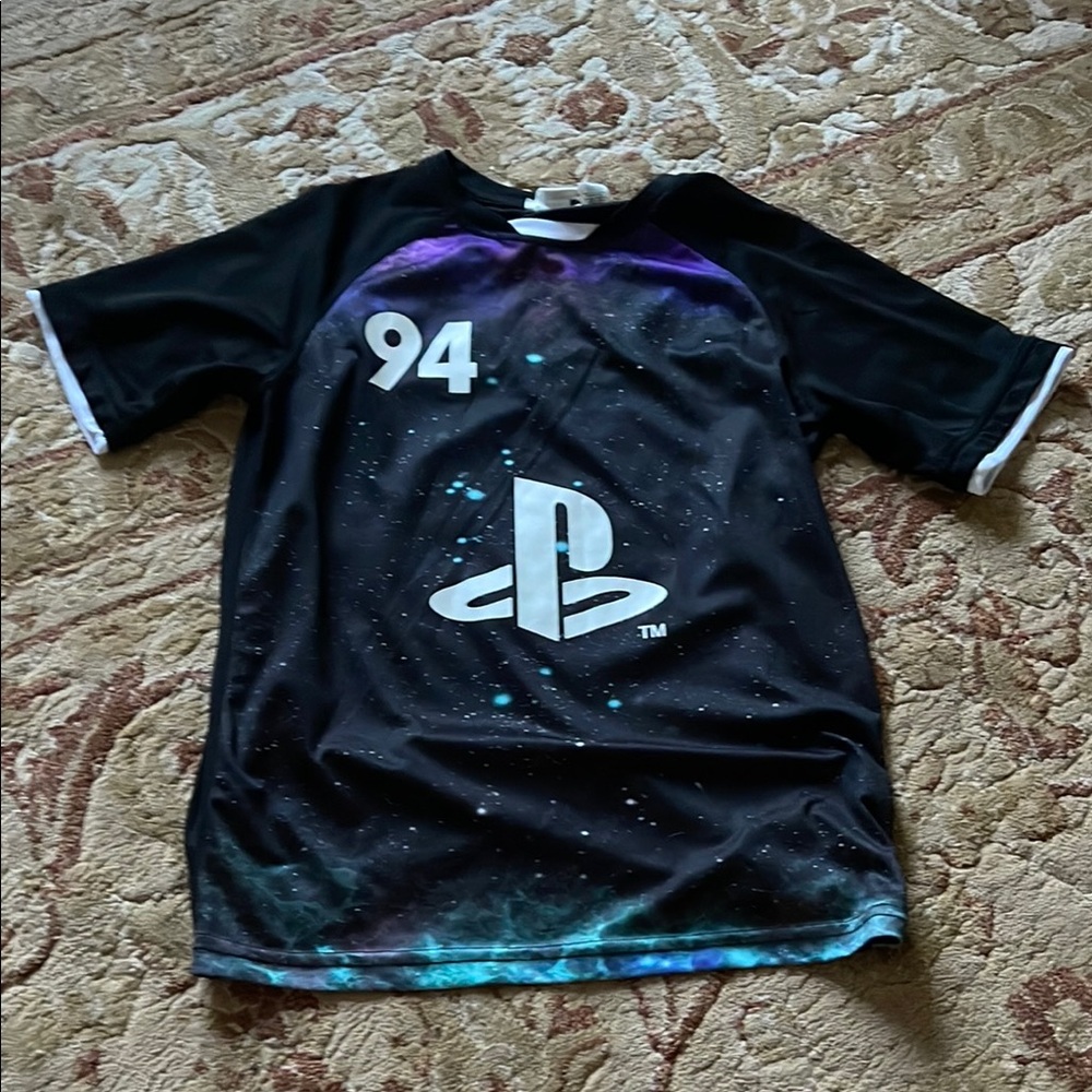 Sony PlayStation Cosmic Tee in Black and Purple